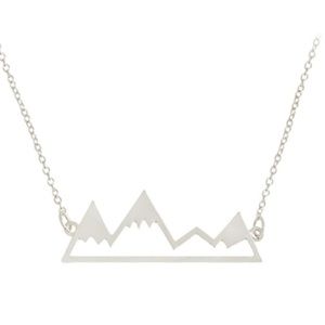 Snow Mountain Silver Necklace Size